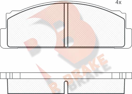 R Brake RB0068 - Kit de plaquettes de frein, frein à disque cwaw.fr