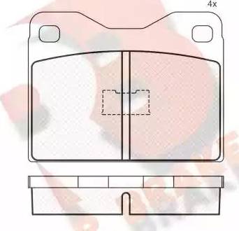 R Brake RB0181 - Kit de plaquettes de frein, frein à disque cwaw.fr