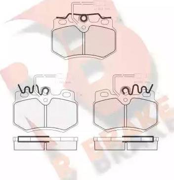 R Brake RB0862 - Kit de plaquettes de frein, frein à disque cwaw.fr