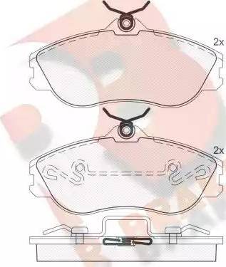 R Brake RB0871 - Kit de plaquettes de frein, frein à disque cwaw.fr