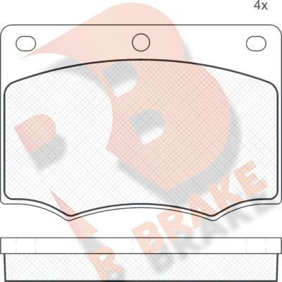 R Brake RB0259 - Kit de plaquettes de frein, frein à disque cwaw.fr