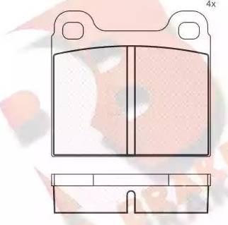 R Brake RB0221 - Kit de plaquettes de frein, frein à disque cwaw.fr