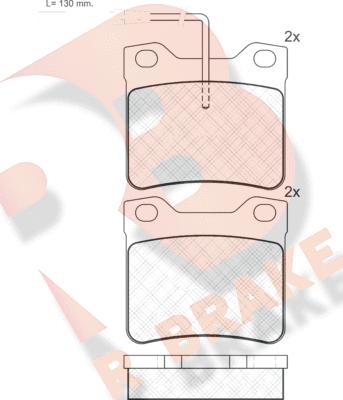 R Brake RB0787 - Kit de plaquettes de frein, frein à disque cwaw.fr