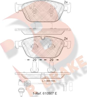 R Brake RB1994 - Kit de plaquettes de frein, frein à disque cwaw.fr