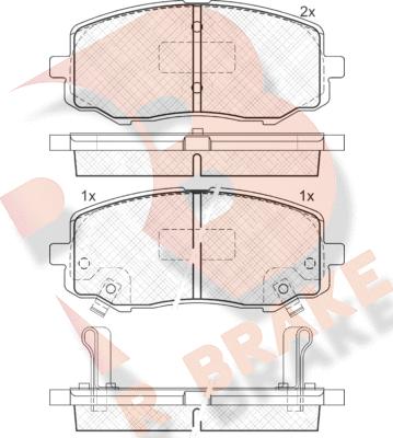 R Brake RB1937 - Kit de plaquettes de frein, frein à disque cwaw.fr