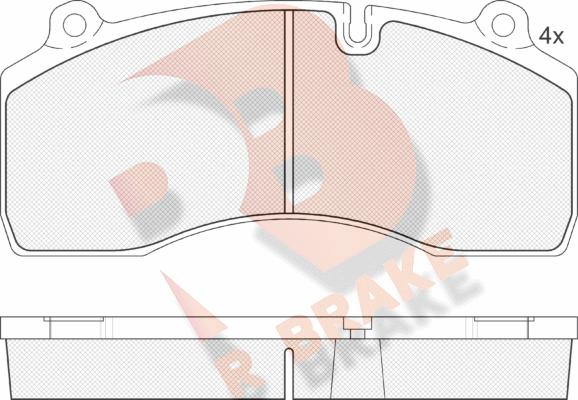 R Brake RB1977 - Kit de plaquettes de frein, frein à disque cwaw.fr