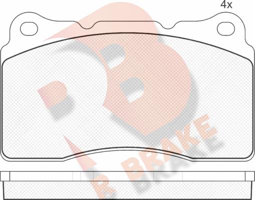 R Brake RB1582 - Kit de plaquettes de frein, frein à disque cwaw.fr