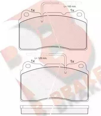 R Brake RB1699 - Kit de plaquettes de frein, frein à disque cwaw.fr