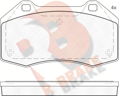 R Brake RB1679 - Kit de plaquettes de frein, frein à disque cwaw.fr