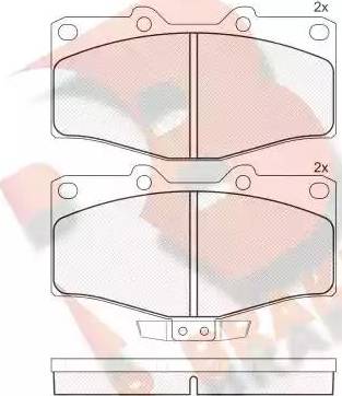 R Brake RB1006 - Kit de plaquettes de frein, frein à disque cwaw.fr