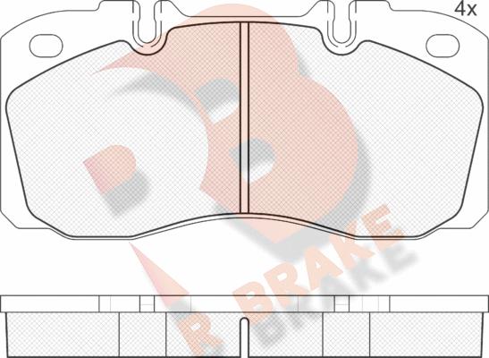 R Brake RB1161 - Kit de plaquettes de frein, frein à disque cwaw.fr