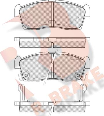 R Brake RB1833-203 - Kit de plaquettes de frein, frein à disque cwaw.fr