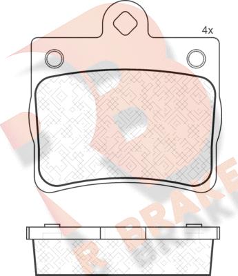 R Brake RB1310 - Kit de plaquettes de frein, frein à disque cwaw.fr