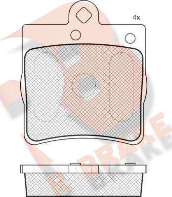 R Brake RB1311-396 - Kit de plaquettes de frein, frein à disque cwaw.fr