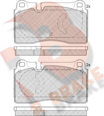 R Brake RB1791-203 - Kit de plaquettes de frein, frein à disque cwaw.fr