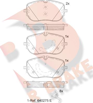 R Brake RB2432-208 - Kit de plaquettes de frein, frein à disque cwaw.fr