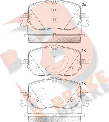 R Brake RB2432 - Kit de plaquettes de frein, frein à disque cwaw.fr