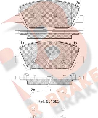 R Brake RB2090 - Kit de plaquettes de frein, frein à disque cwaw.fr