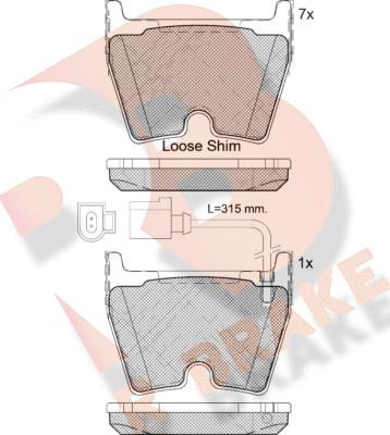 R Brake RB2113-203 - Kit de plaquettes de frein, frein à disque cwaw.fr