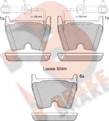 R Brake RB2113-202 - Kit de plaquettes de frein, frein à disque cwaw.fr