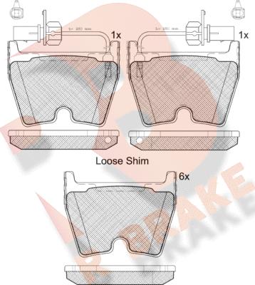 R Brake RB2113 - Kit de plaquettes de frein, frein à disque cwaw.fr