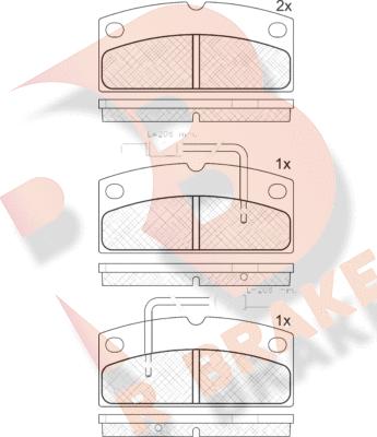 R Brake RB2133 - Kit de plaquettes de frein, frein à disque cwaw.fr