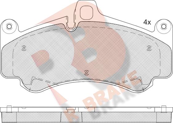 R Brake RB2359 - Kit de plaquettes de frein, frein à disque cwaw.fr