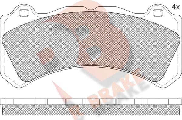 R Brake RB2377 - Kit de plaquettes de frein, frein à disque cwaw.fr