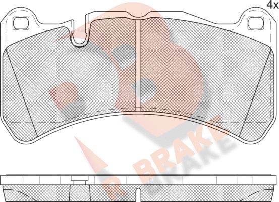 R Brake RB2260 - Kit de plaquettes de frein, frein à disque cwaw.fr