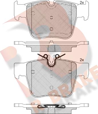 R Brake RB2271 - Kit de plaquettes de frein, frein à disque cwaw.fr