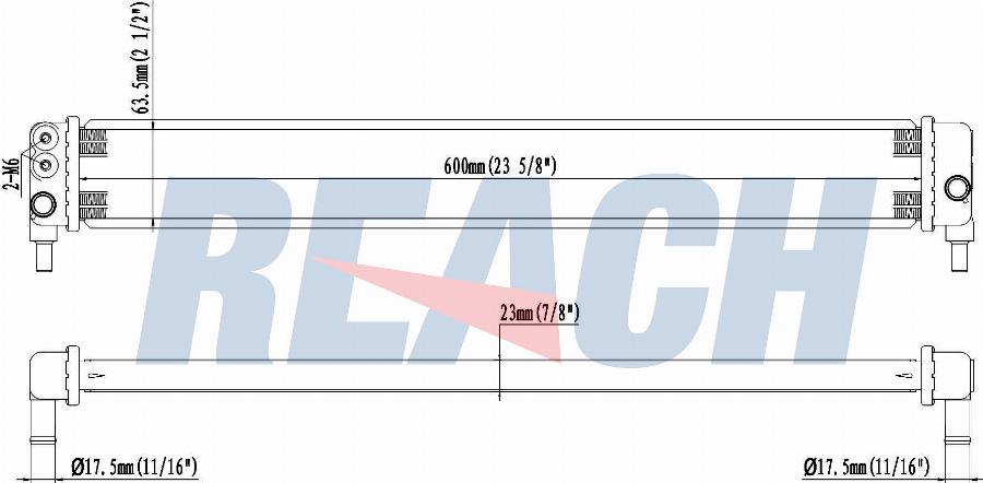 REACH 1.41.13124.022 - Radiateur, refroidissement du moteur cwaw.fr