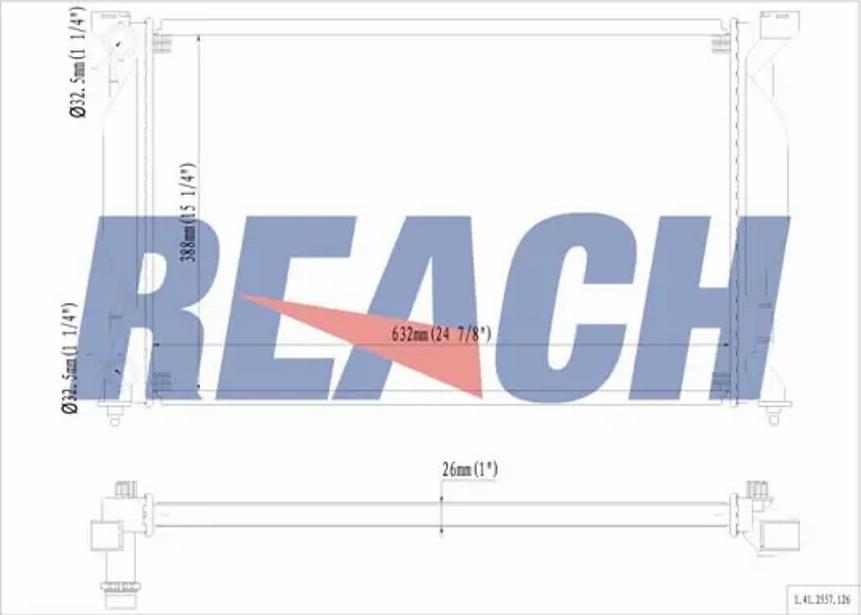 REACH 1.41.2557.126 - Radiateur, refroidissement du moteur cwaw.fr