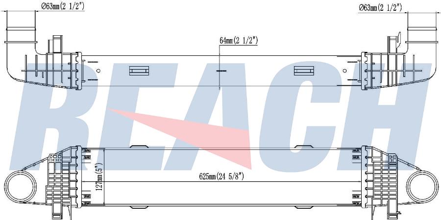 REACH 1.61.2067.4G - Intercooler, échangeur cwaw.fr