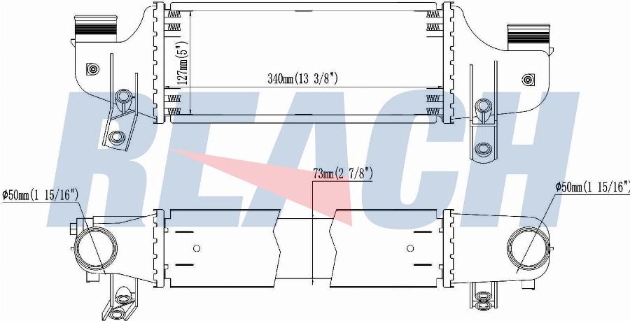 REACH 1.61.2026.4G - Intercooler, échangeur cwaw.fr