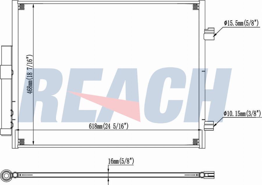 REACH 1.30.5996.PD - Condensateur, climatisation cwaw.fr