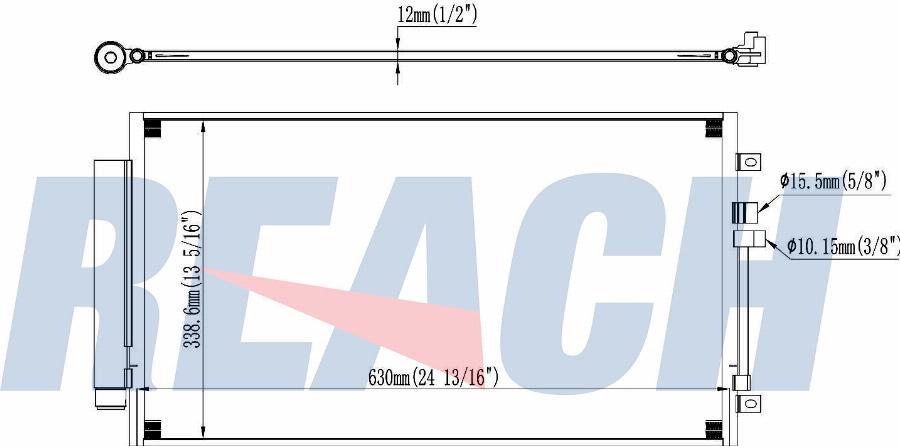 REACH 1.30.5667.PDH - Condensateur, climatisation cwaw.fr