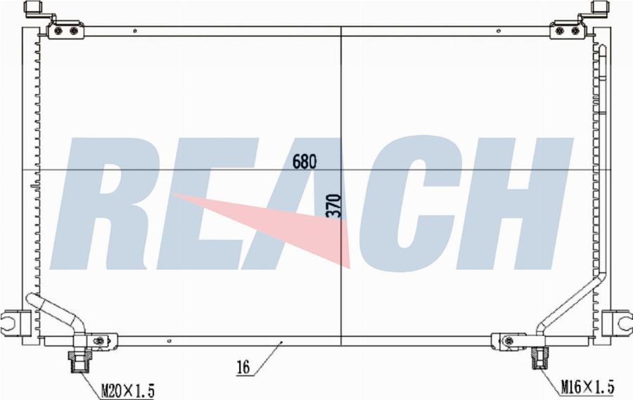 REACH 1.30.5635.P - Condensateur, climatisation cwaw.fr