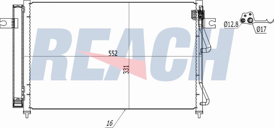 REACH 1.30.5343.PD - Condensateur, climatisation cwaw.fr