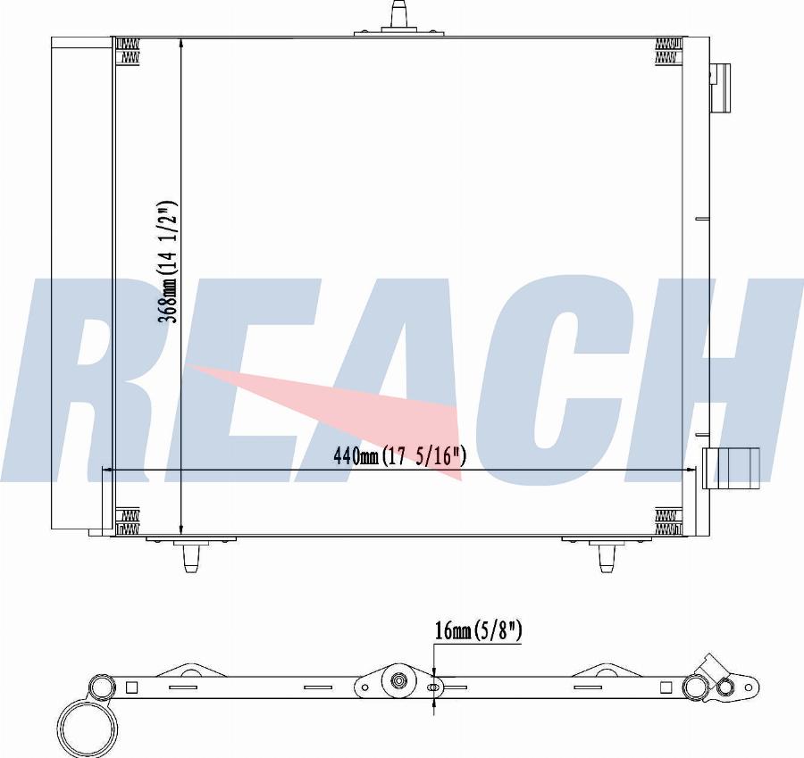 REACH 1.30.0477.PD - Condensateur, climatisation cwaw.fr