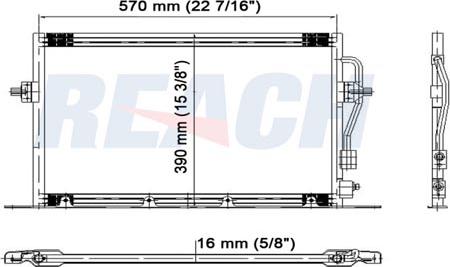 REACH 1.30.0223.P - Condensateur, climatisation cwaw.fr