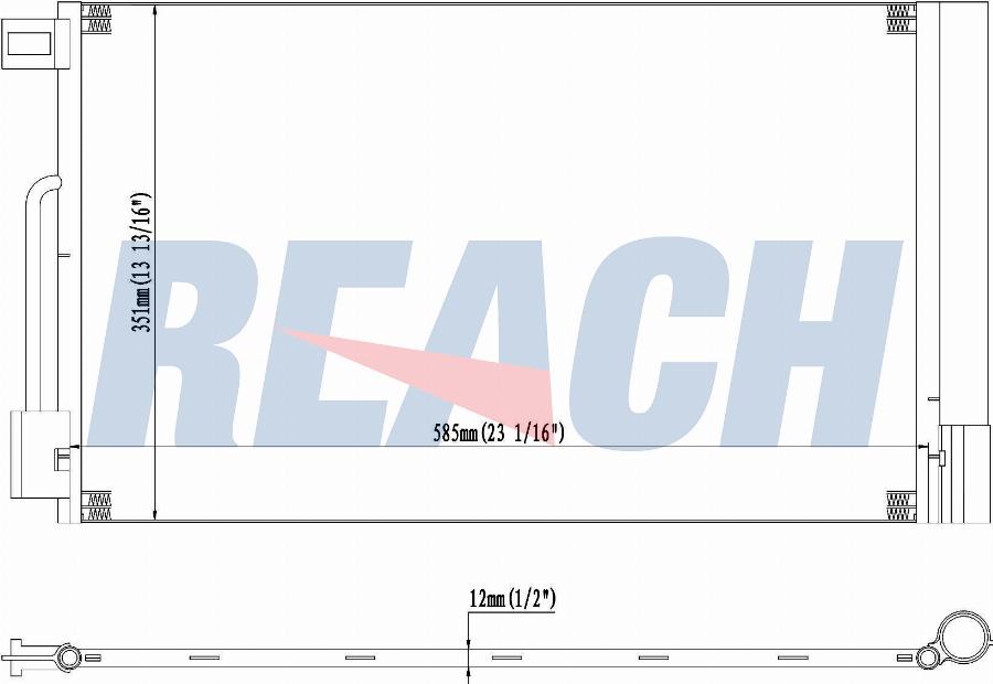 REACH 1.30.0754.PD - Condensateur, climatisation cwaw.fr