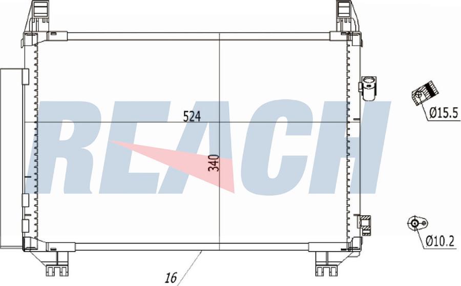 REACH 1.30.8046.PD - Condensateur, climatisation cwaw.fr