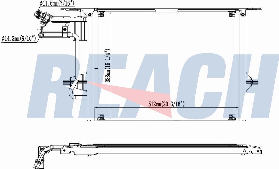 REACH 1.31.4625.P - Condensateur, climatisation cwaw.fr