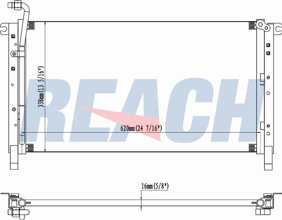 REACH 1.31.4390.P - Condensateur, climatisation cwaw.fr