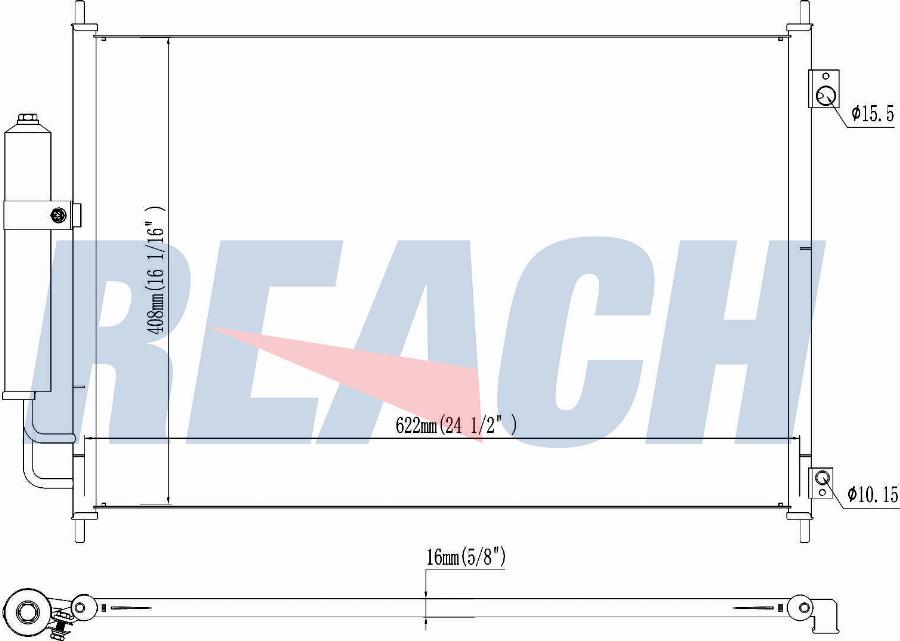 REACH 1.31.3680.PD - Condensateur, climatisation cwaw.fr