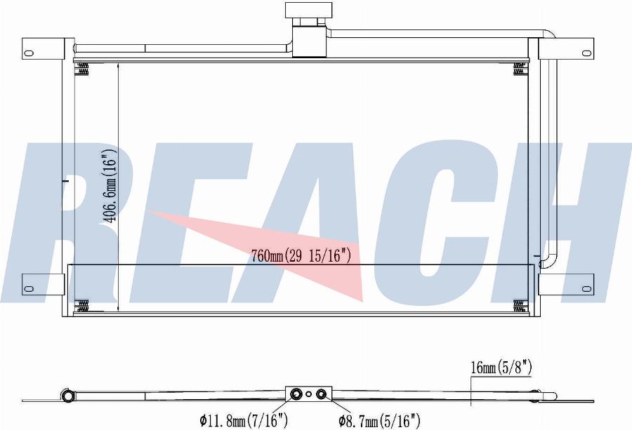 REACH 1.32.9925.PH - Condensateur, climatisation cwaw.fr