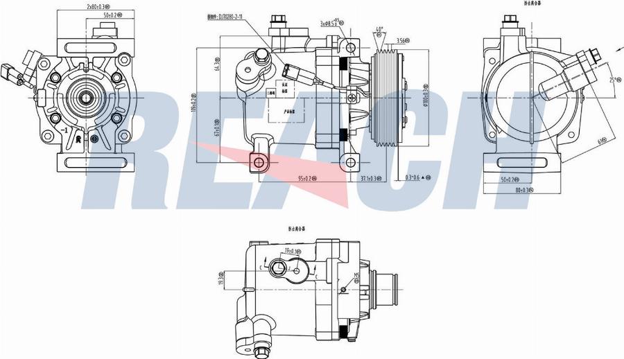 REACH 1.74.20453 - Compresseur, climatisation cwaw.fr