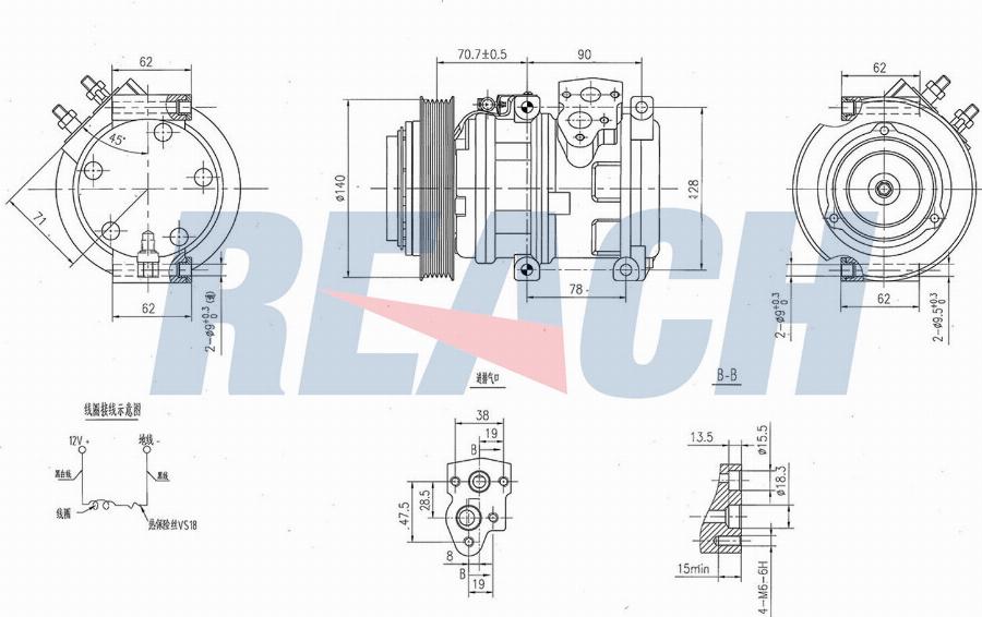 REACH 1.74.20689 - Compresseur, climatisation cwaw.fr