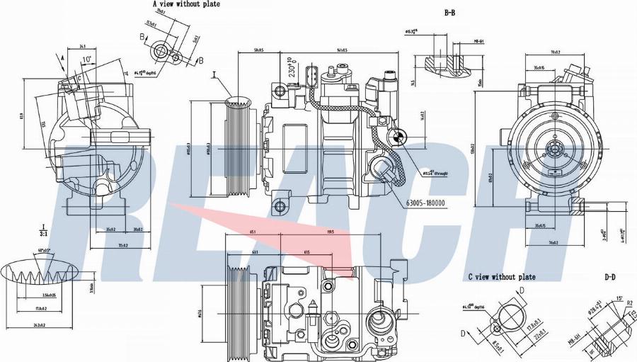 REACH 1.74.20671 - Compresseur, climatisation cwaw.fr