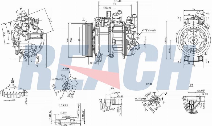 REACH 1.74.20733 - Compresseur, climatisation cwaw.fr